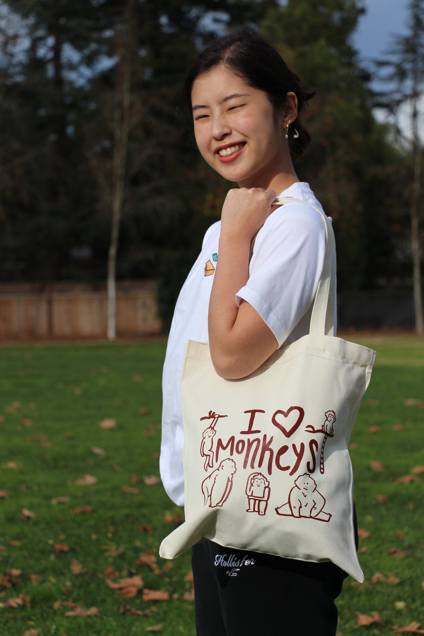 I Love Monkeys Tote
